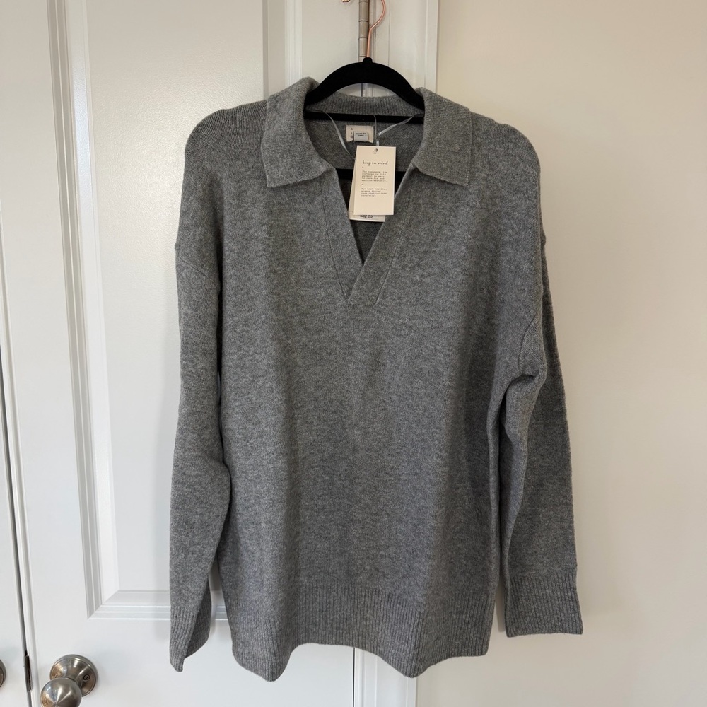a new day Gray Women's V-Neck Sweater